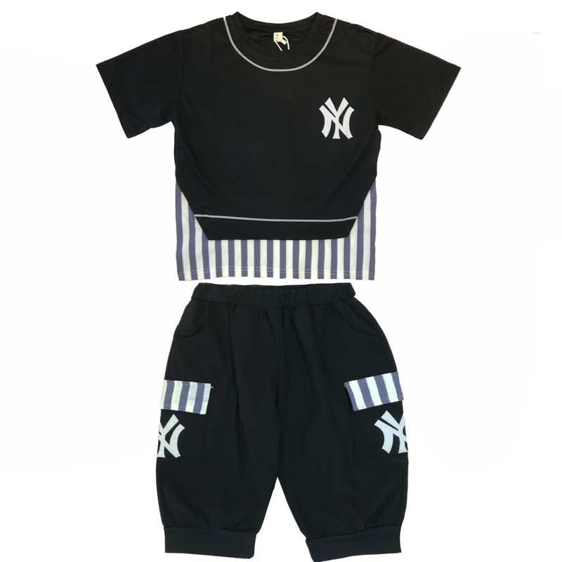 ست تی شرت و شلوارک پسرانه مدل 33