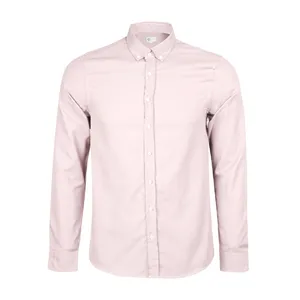 پیراهن آستین بلند مردانه الوج مدل ساده کد 303016 رنگ صورتی