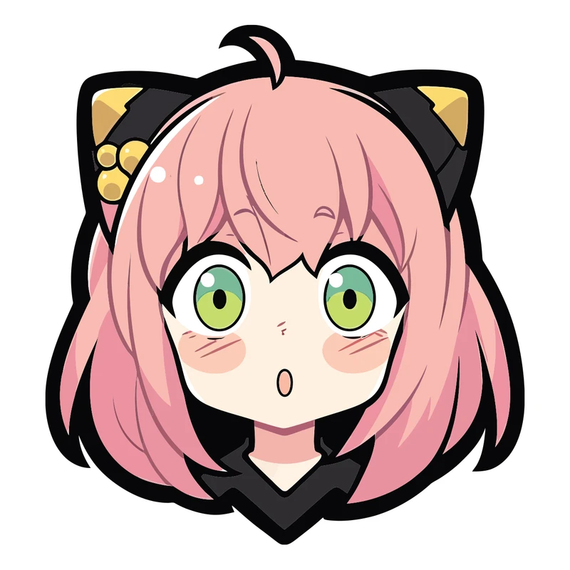 برچسب لپ تاپ پویا مارکت طرح انیمه آنیا کد 3604