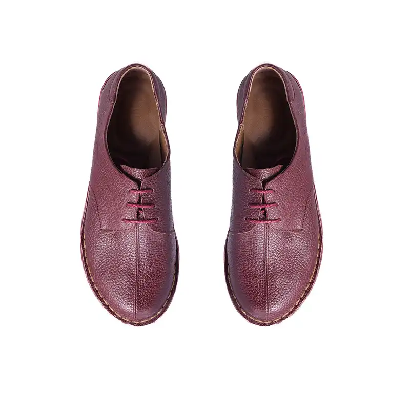 کفش طبی زنانه مدل سلنا بندی رنگ زرشکی