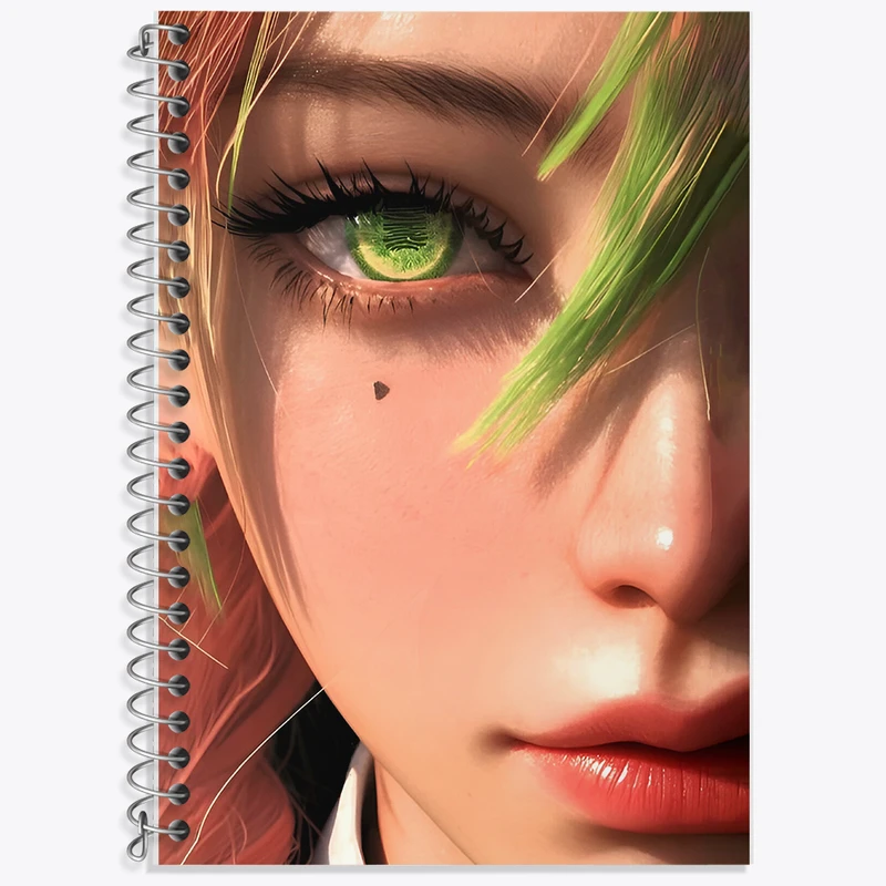 دفتر زبان 50 برگ خندالو مدل سه خط طرح دخترانه کد F6940