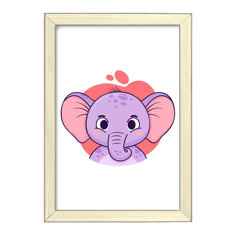 تابلو خندالو طرح فیل حیوانات بامزه کد 37154