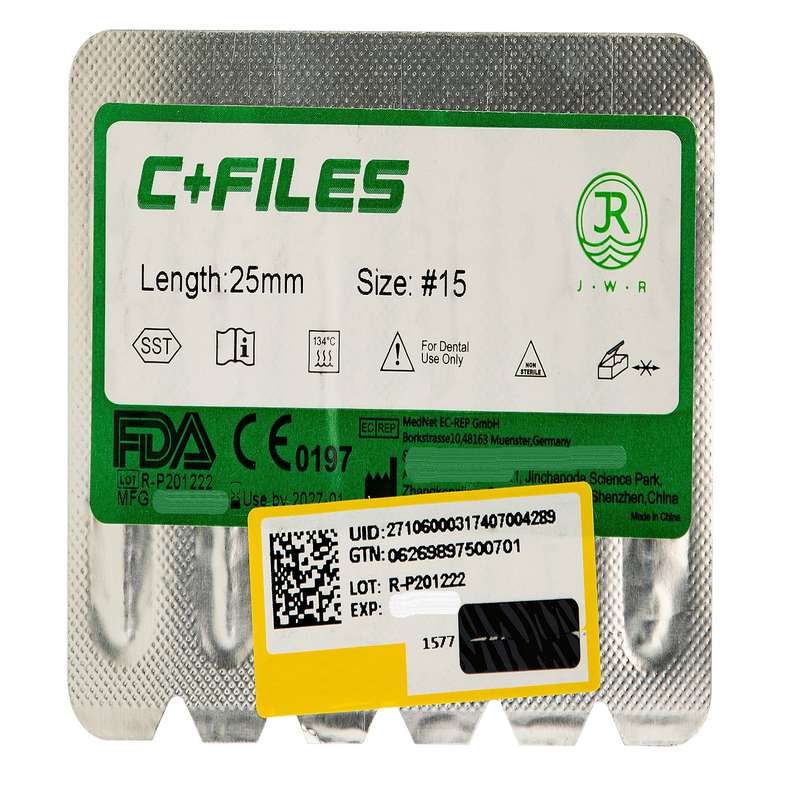 سیفایل دندانپزشکی جی دبلیو آر مدل C سایز 15 بسته 6 عددی سیفایل دندانپزشکی جی دبلیو آر مدل C سایز 15 بسته 6 عددی