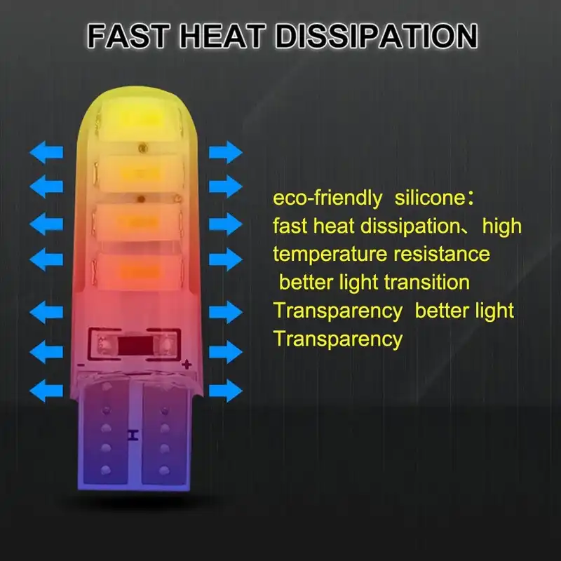 لامپ خودرو اچ اف دی کد 8SMD  مدل ژله ای بسته دو عددی