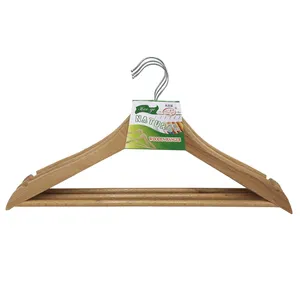 چوب لباسی مدل چوبی بسته 3 عددی