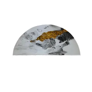 پادری مدل نیم دایره طرح سنگ کد 8630 سایز 90×45 سانتی متر