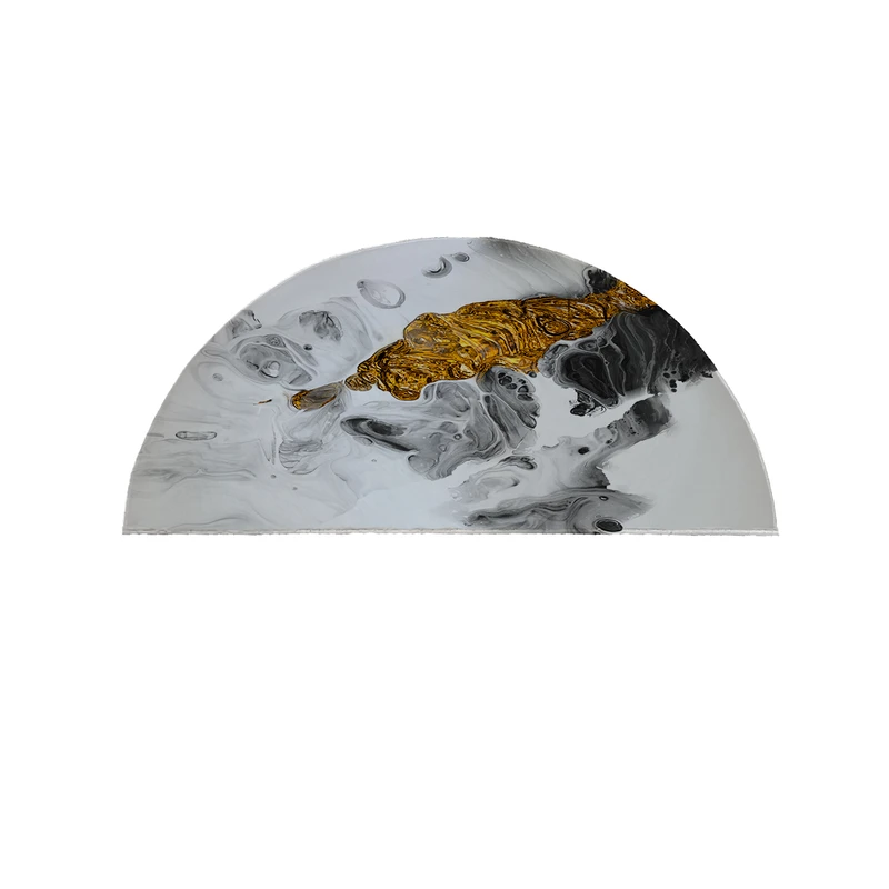 پادری مدل نیم دایره طرح سنگ کد 8630 سایز 90×45 سانتی متر