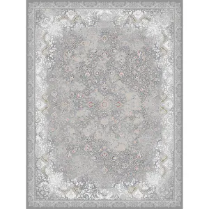 فرش ماشینی 1200 شانه زمینه دودی لایت حاشیه دودی مدل 1062