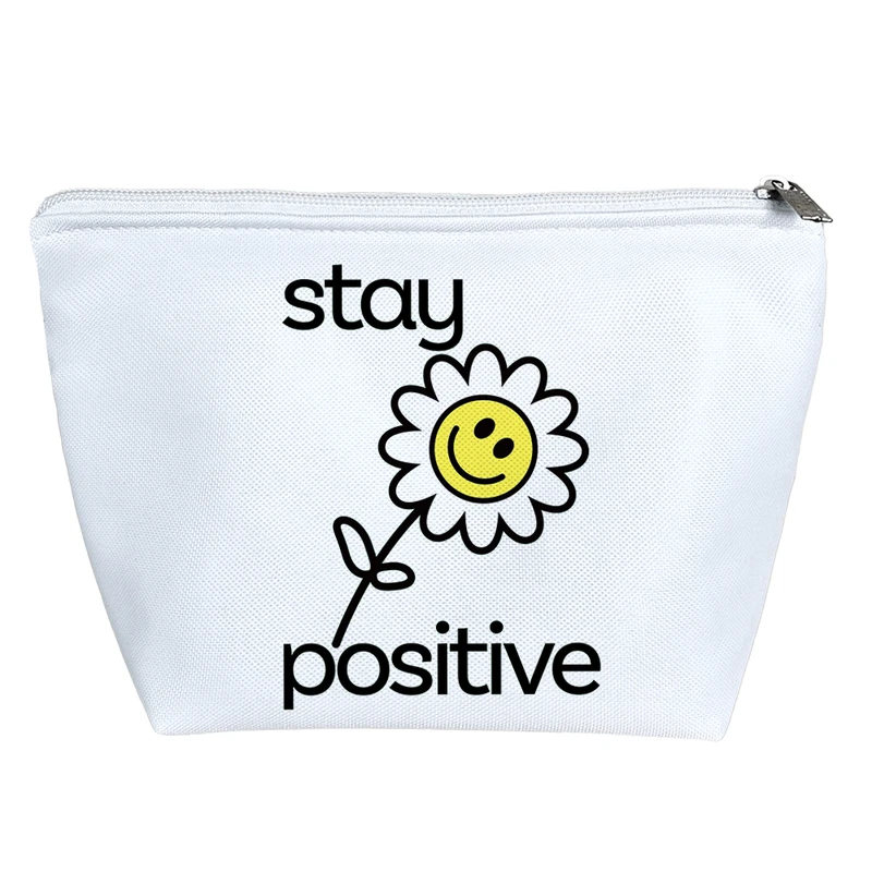 کیف لوازم آرایش دخترانه خندالو مدل Stay Positive کد 5652