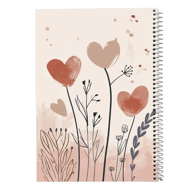 دفتر مشق 50 برگ مدوپد مدل عاشقانه love کد DF14283