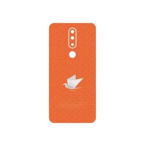 MAHOOT Minimalist origami bird Cover Sticker for Nokia 5.1 Plus