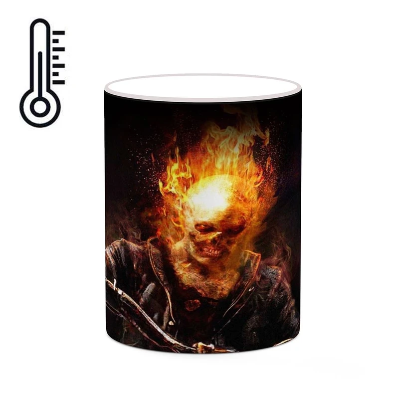 ماگ حرارتی کاکتی مدل گوست رایدر Ghost Rider کد mgh38749