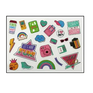 برچسب یالونگ مدل چاپ شونده طرح وینتج بامزه کد 01