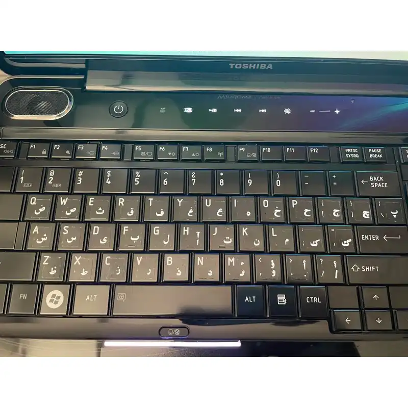 برچسب کیبورد حروف فارسی لپ تاپ طرح شفاف