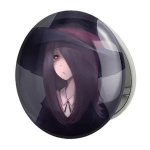 آینه جیبی خندالو طرح سوسی انیمه جادوگران کوچک Little Witch Academia مدل تاشو کد 22918 