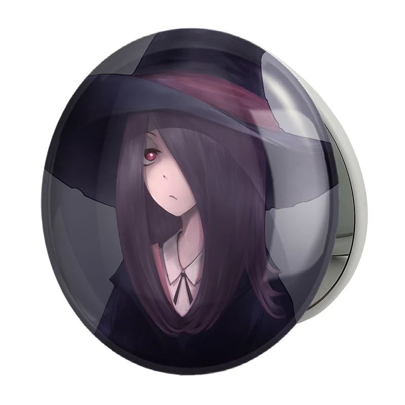 آینه جیبی خندالو طرح سوسی انیمه جادوگران کوچک Little Witch Academia مدل تاشو کد 22918 