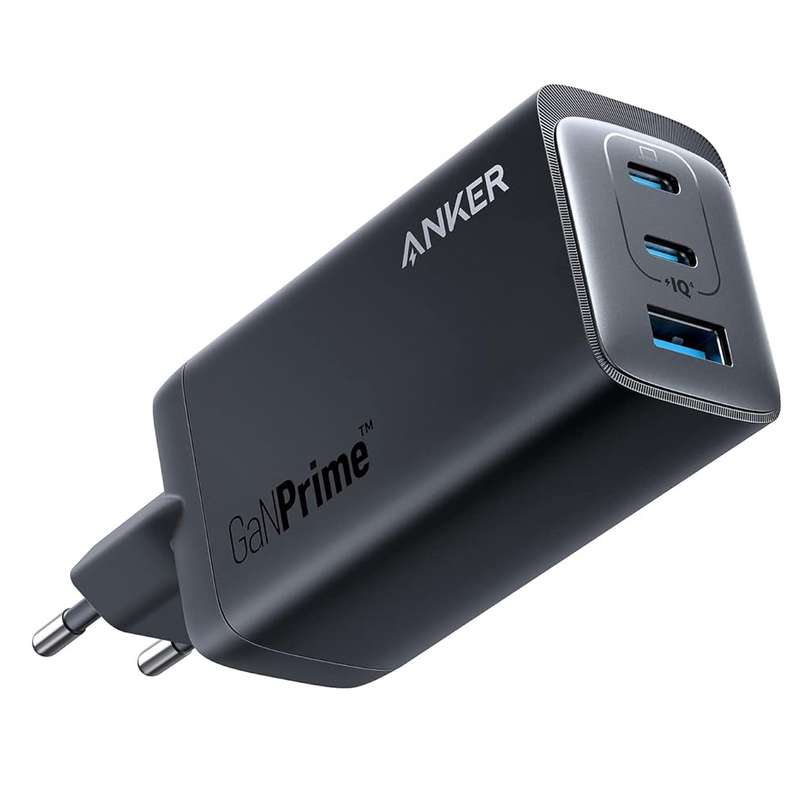 شارژر دیواری 100 وات 3 پورت انکر مدل GanPrime A2148311 شارژر دیواری 100 وات 3 پورت انکر مدل GanPrime A2148311