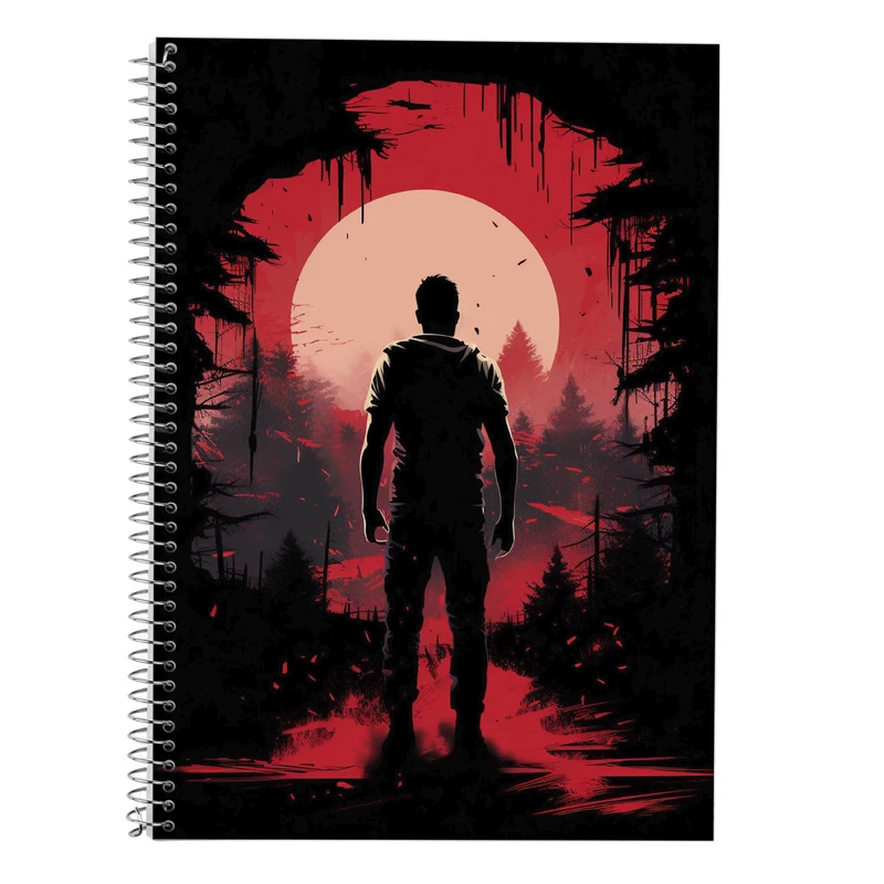 دفتر زبان 50 برگ مدوپد مدل سه خط طرح ChainSaw Man کد DF10967