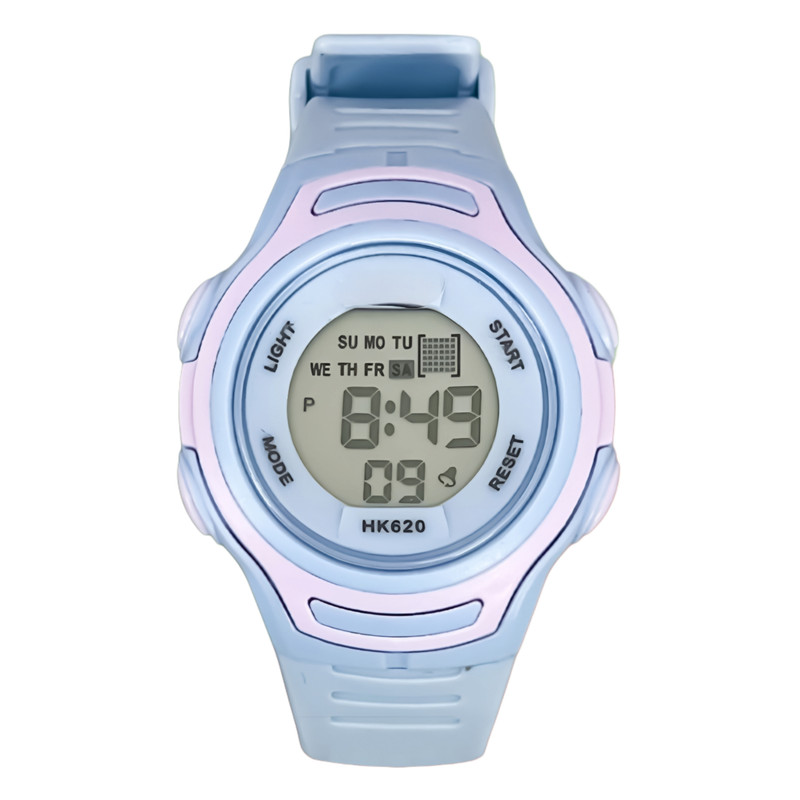 ساعت مچی دیجیتال بچگانه مدل اسپرت تک زمانه بند پیو کرنومتر دار کد H۴