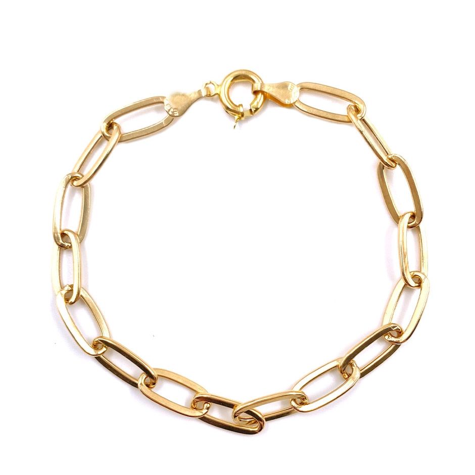 دستبند طلا 18 عیار زنانه دوست خوب مدل هرمس کد DK169 -  - 1