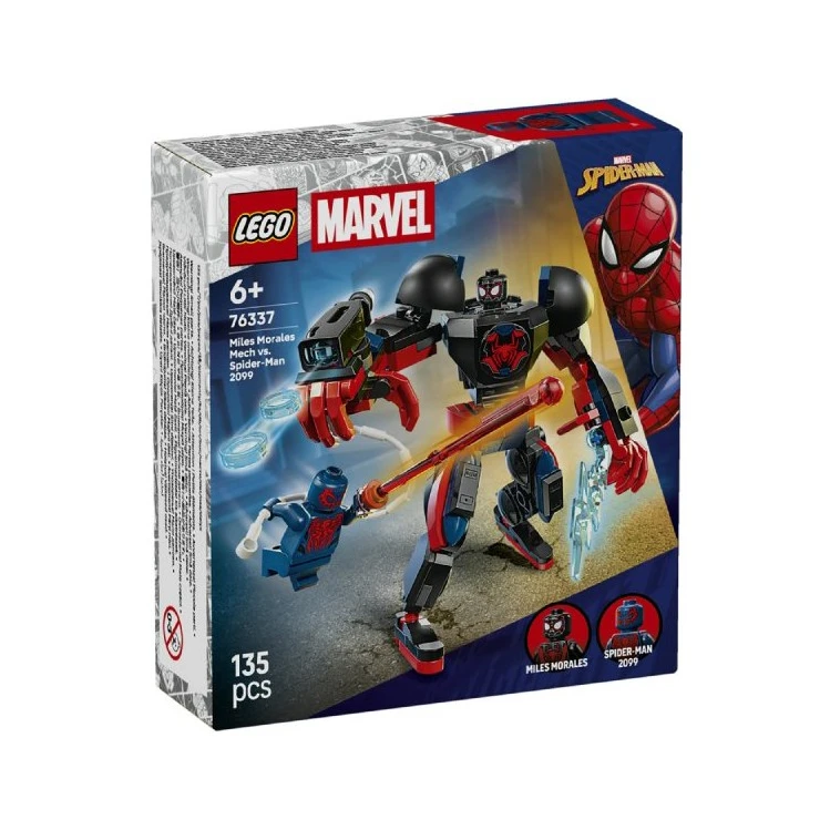 لگو 135 تکه سری مارول مدل Miles Morales Mech vs. Spider Man 2099 کد 76337