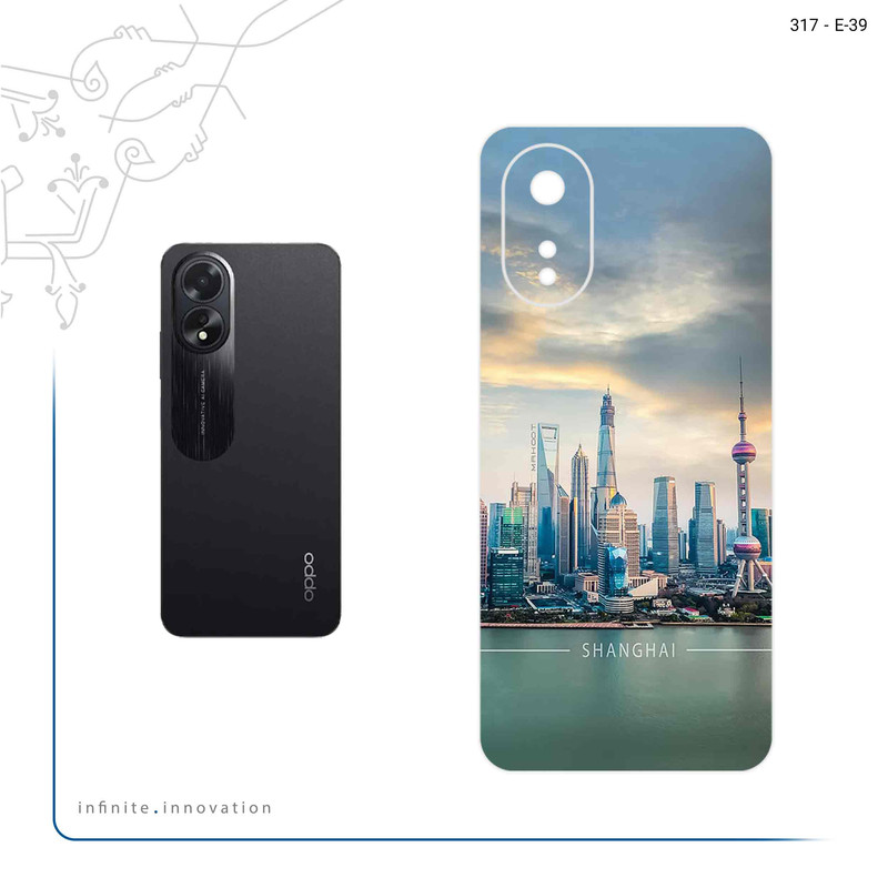 برچسب پوششی ماهوت مدل Shanghai_City مناسب برای گوشی موبایل اپو A38