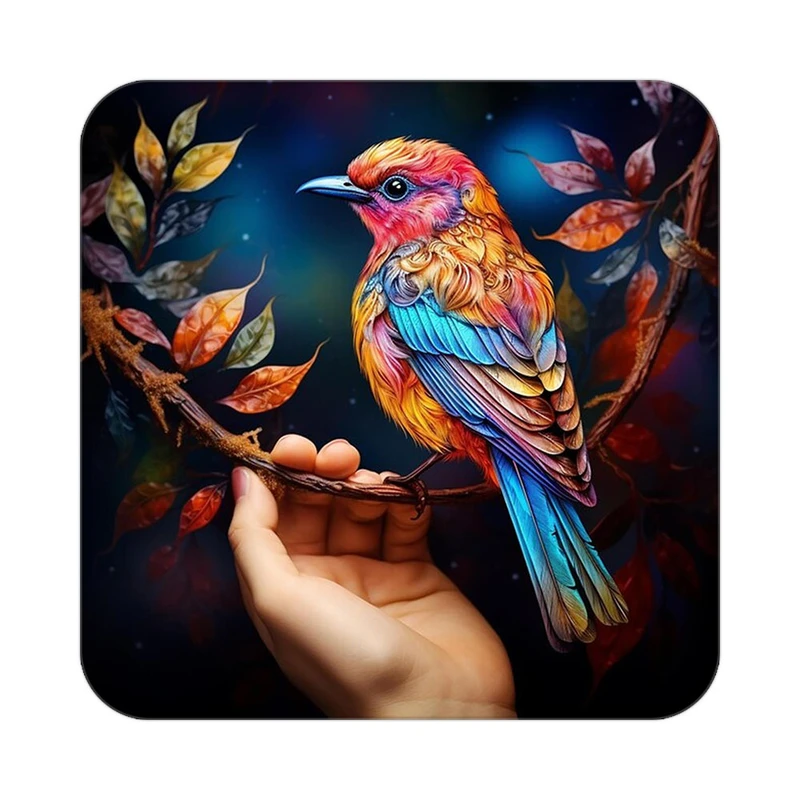 زیر لیوانی کاکتی طرح حیوانات رنگی مدل mp26534