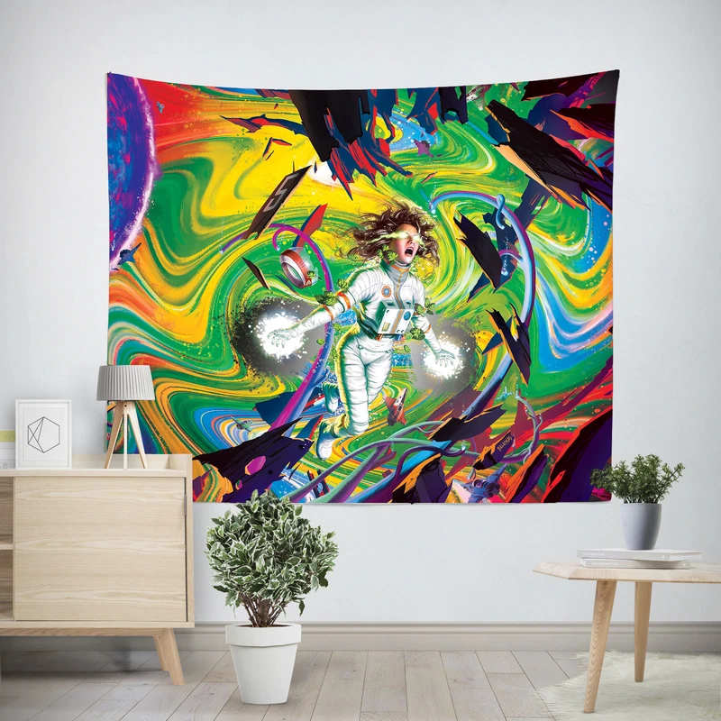 پوستر پارچه ای پرینتینگ لند طرح Astronaut کد A16