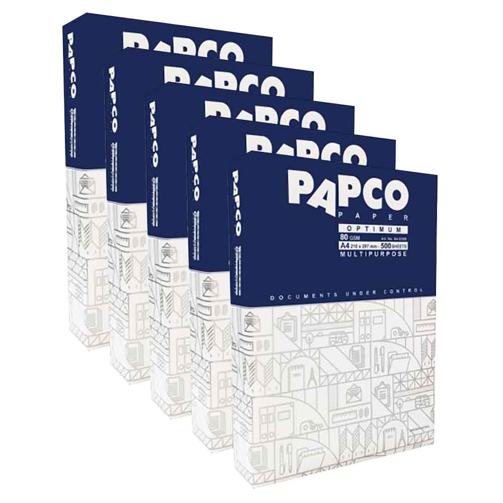 کاغذ A4 پاپکو مدل اپتیمم کد 105 بسته 2500 عددی