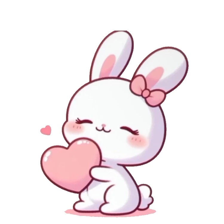 استیکر پارچه و لباس پاد آفرین مدل خرگوش کیوت کد 721