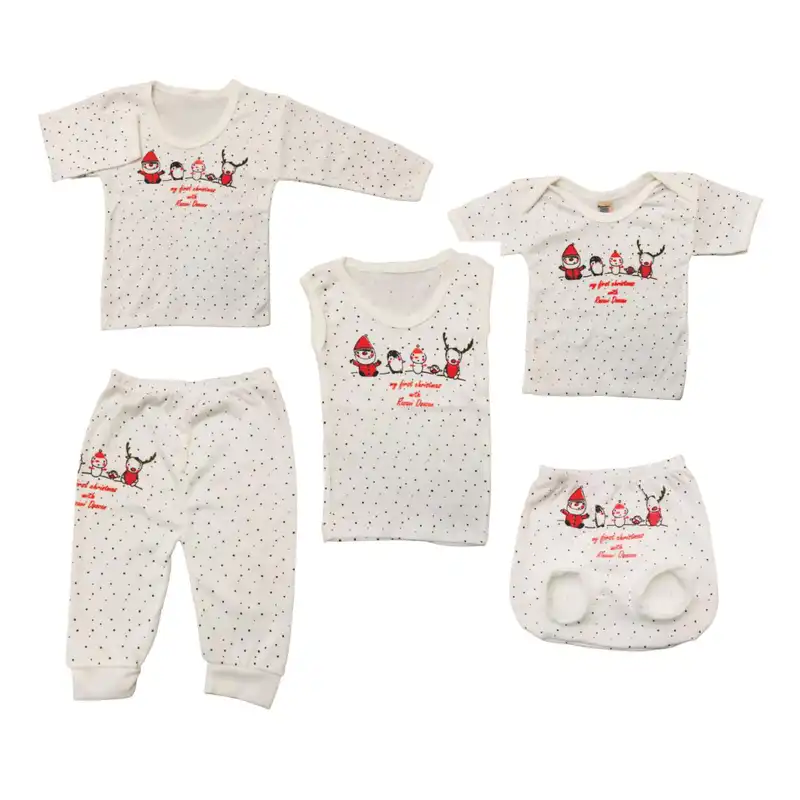 ست 5 تکه لباس نوزادی مدل b67