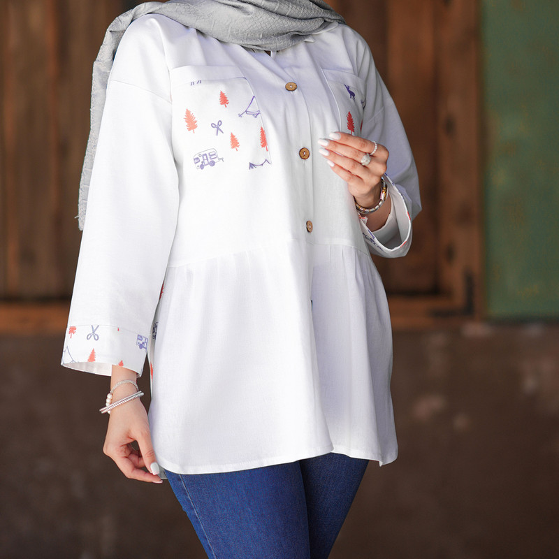 مانتو زنانه السانا مدل مانا کد 150535