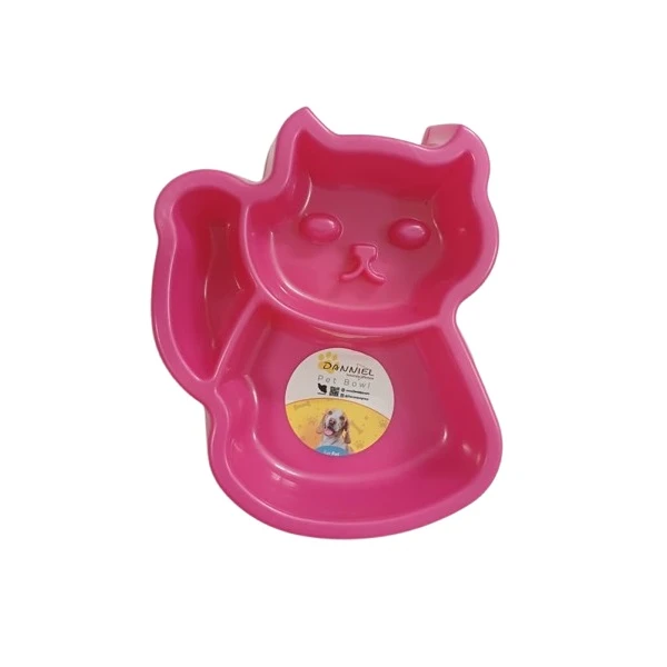 ظرف آب و غذای سگ و گربه دنیل طرح گربه کد L02