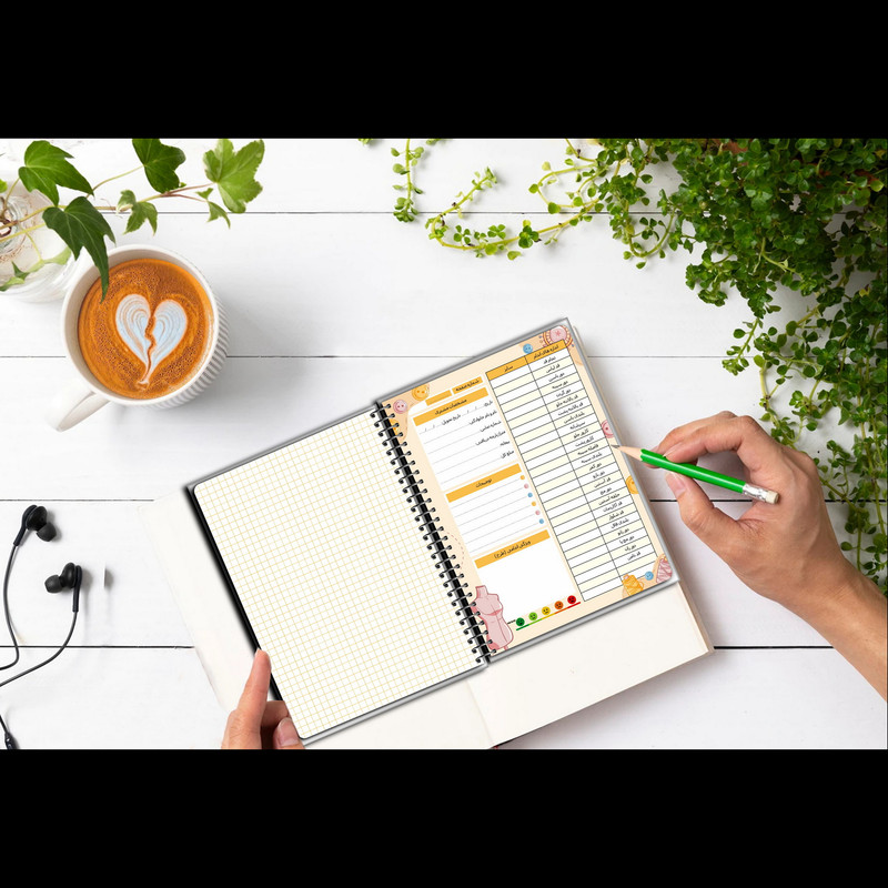 دفتر خیاطی 75 برگ مستر راد مدل الیزابت کد fiory 2611