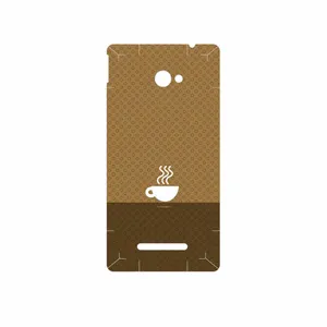 MAHOOT Minimal Cup of Coffee Icon Cover Sticker for HTC 8X