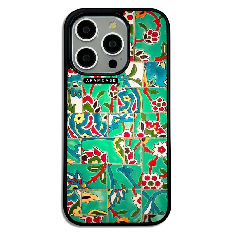 کاور آکام مدل AMC-WA15PRO-MOSAIC-14 مناسب برای گوشی موبایل اپل iPhone 15 Pro