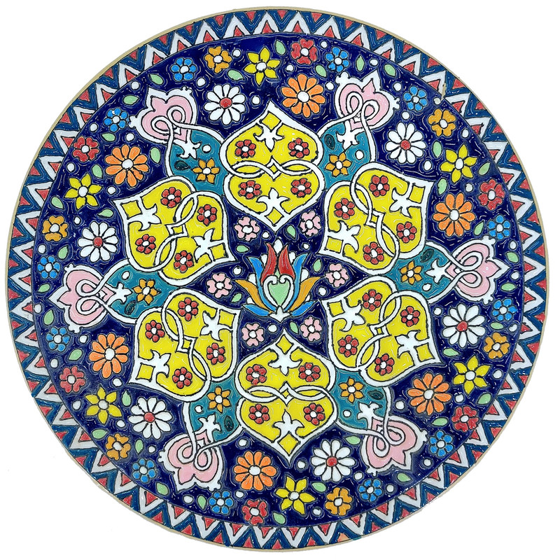 بشقاب میناکاری مدل ZMN-20-5