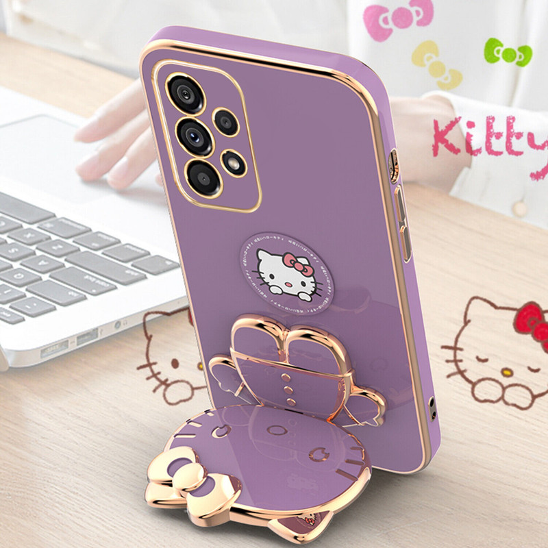 کاور اسپارتان مدل Kitty مناسب برای گوشی موبایل سامسونگ Galaxy A53 به همراه بند نگهدارنده