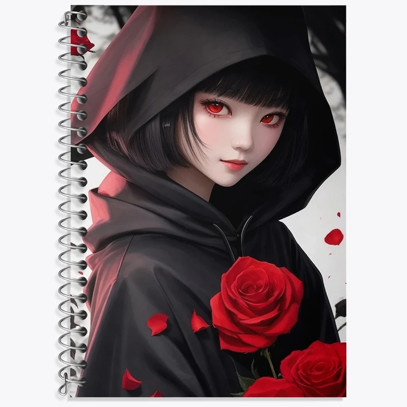 دفتر زبان 50 برگ خندالو مدل دو خط طرح دخترانه کد N1679