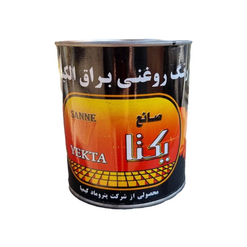 رنگ روغنی براق ساختمانی سفید یکتا مدل 001 وزن 1 کیلوگرم