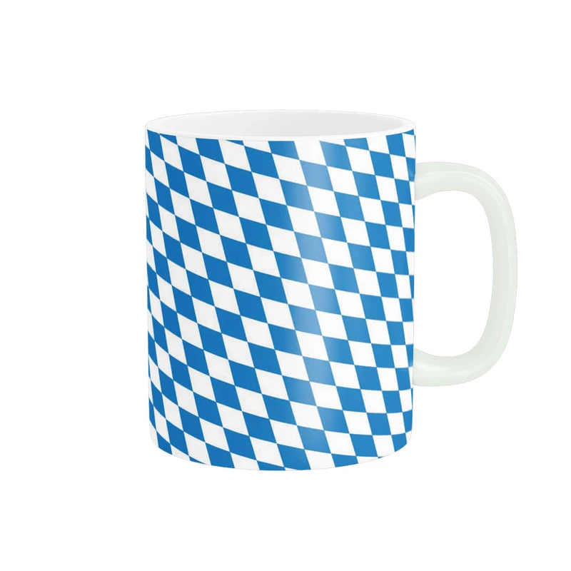 ماگ ناریکو مدل فانتزی طرح چهارخانه کد 012601