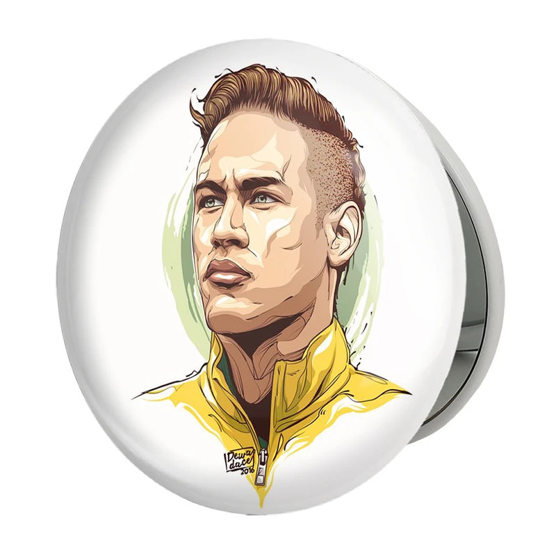 آینه جیبی خندالو طرح نیمار مدل تاشو کد 2113 