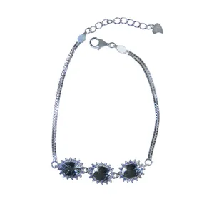 دستبند نقره زنانه کد 2623