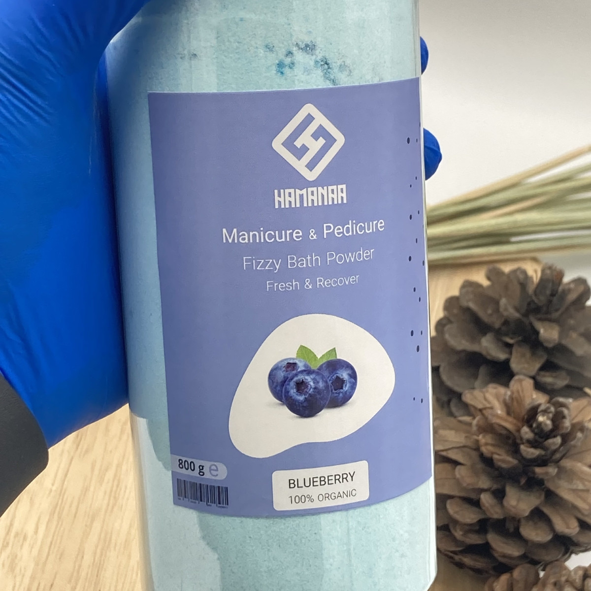 کوکتل پودری هامانا مدل Blueberry وزن 800 گرم