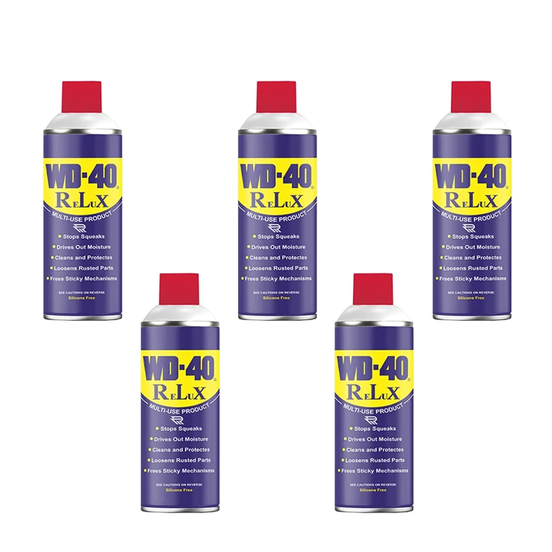اسپری روان کننده و زنگ بر رلوکس مدل wd 40 حجم 450 میلی لیتر بسته 5 عددی