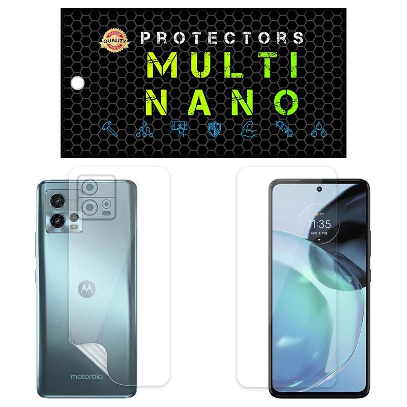  محافظ صفحه نمایش مولتی نانو مدل X-SFT مناسب برای گوشی موبایل موتورولا Moto G72 به همراه محافظ پشت