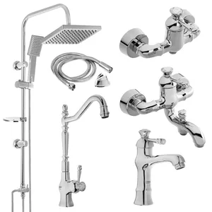 ست شیرآلات کویران آذر مدل فلورانس کد 03 مجموعه 6 عددی