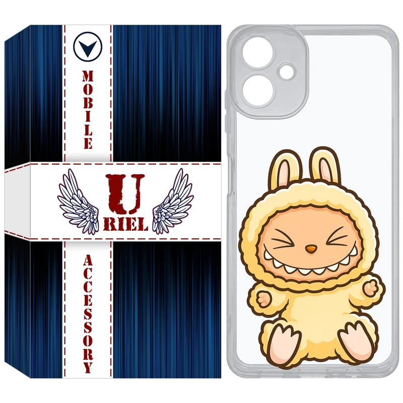 کاور یوریل مدل Clear کد 135 طرح لبوبو مناسب برای گوشی موبایل سامسونگ Galaxy A06