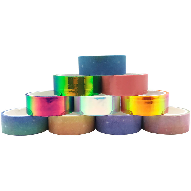 چسب کاغذی مدل واشی فانتزی عرض 1.5 سانتی متر بسته 10 عددی