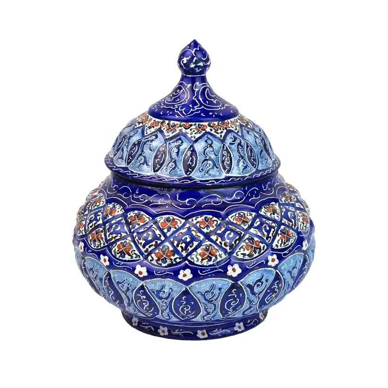 قندان میناکاری مدل اسلیمی کد GHk
